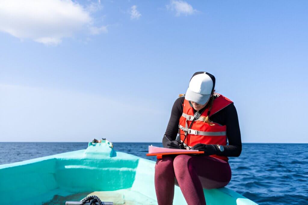 Scientists Collecting Ocean Samples for Climate Analysis
